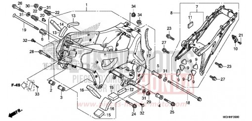 FRAME BODY VFR1200XH de 2017